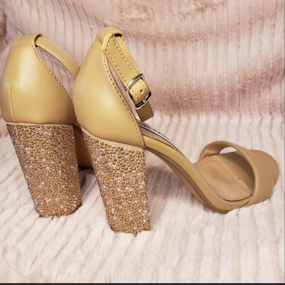 Steve Madden Rhinestone Strappy Heels  Pumps